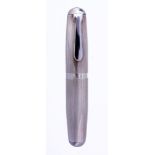 An Italian silver coloured fountain pen, Varese post 1968  An Italian silver coloured fountain pen,