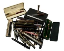 A collection of writing instruments, varied makes  A collection of writing instruments,   varied