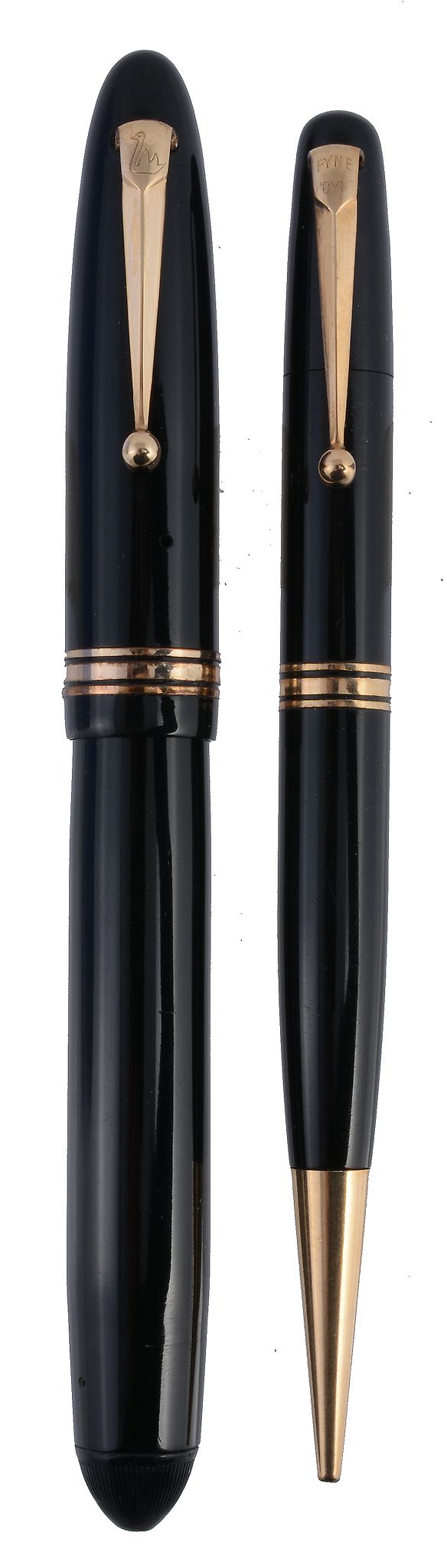 Mabie, Todd & Co., Swan, Leverless, a black fountain pen  Mabie, Todd  &  Co., Swan, Leverless, a