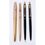 Sheaffer, Targa, Imperial Brass, a fountain pen and ballpoint pen set  Sheaffer, Targa, Imperial