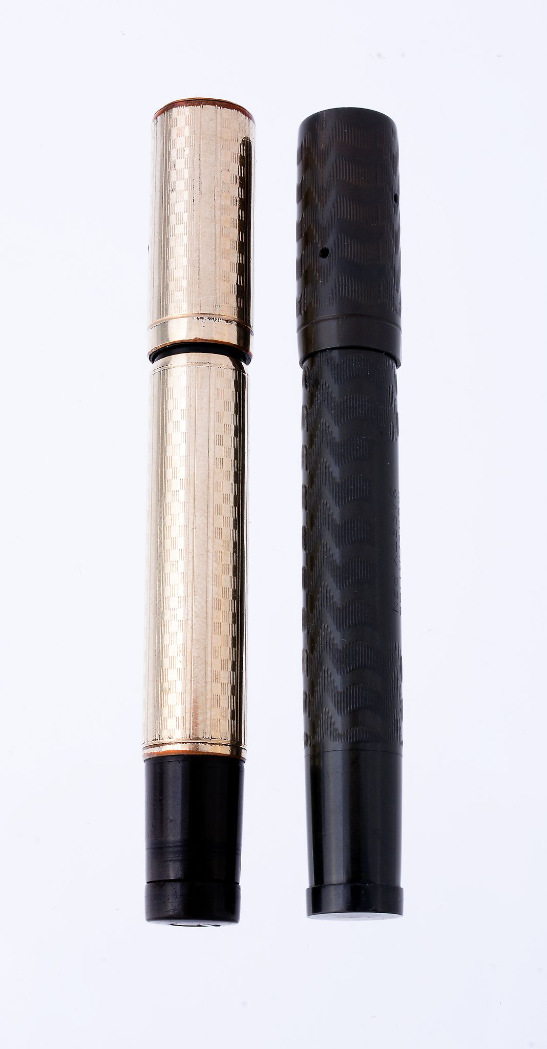 Mercantile, a black hard rubber safety pen  Mercantile, a black hard rubber safety pen,   with a