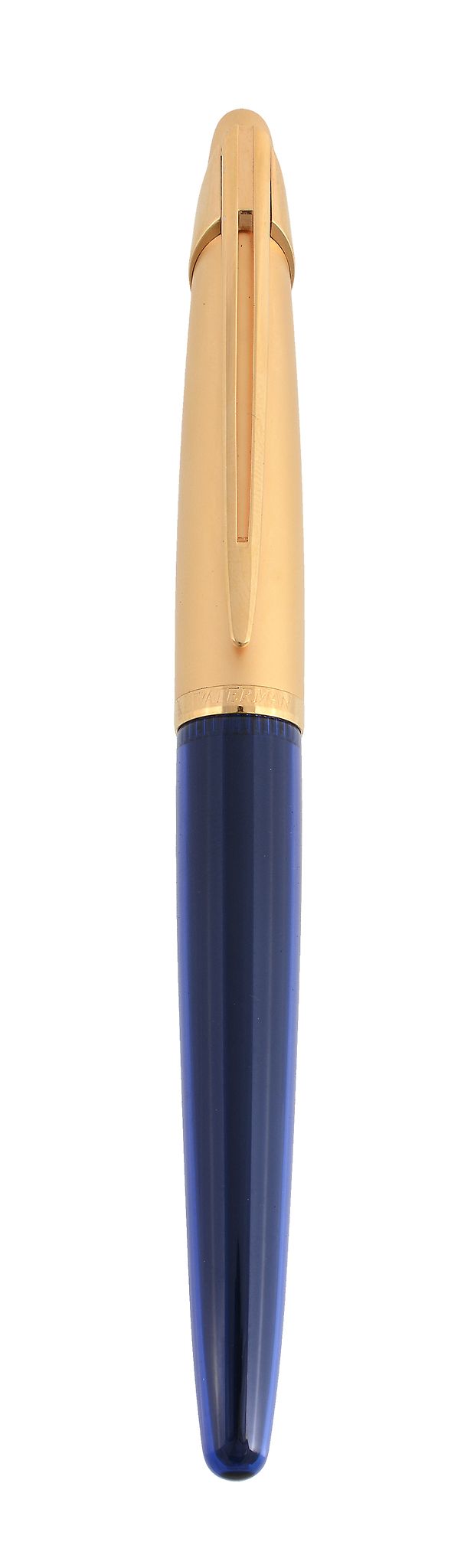 Waterman Edison fountain pen, with blue resin barrel and gilt metal cap  Waterman Edison fountain - Image 2 of 3