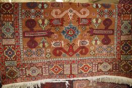 A Persian rug 150cm x 98cm wide