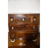A Victorian mahogany miniature chest of drawers 59cm high, 59cm wide