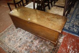 An elm blanket box 122cm length