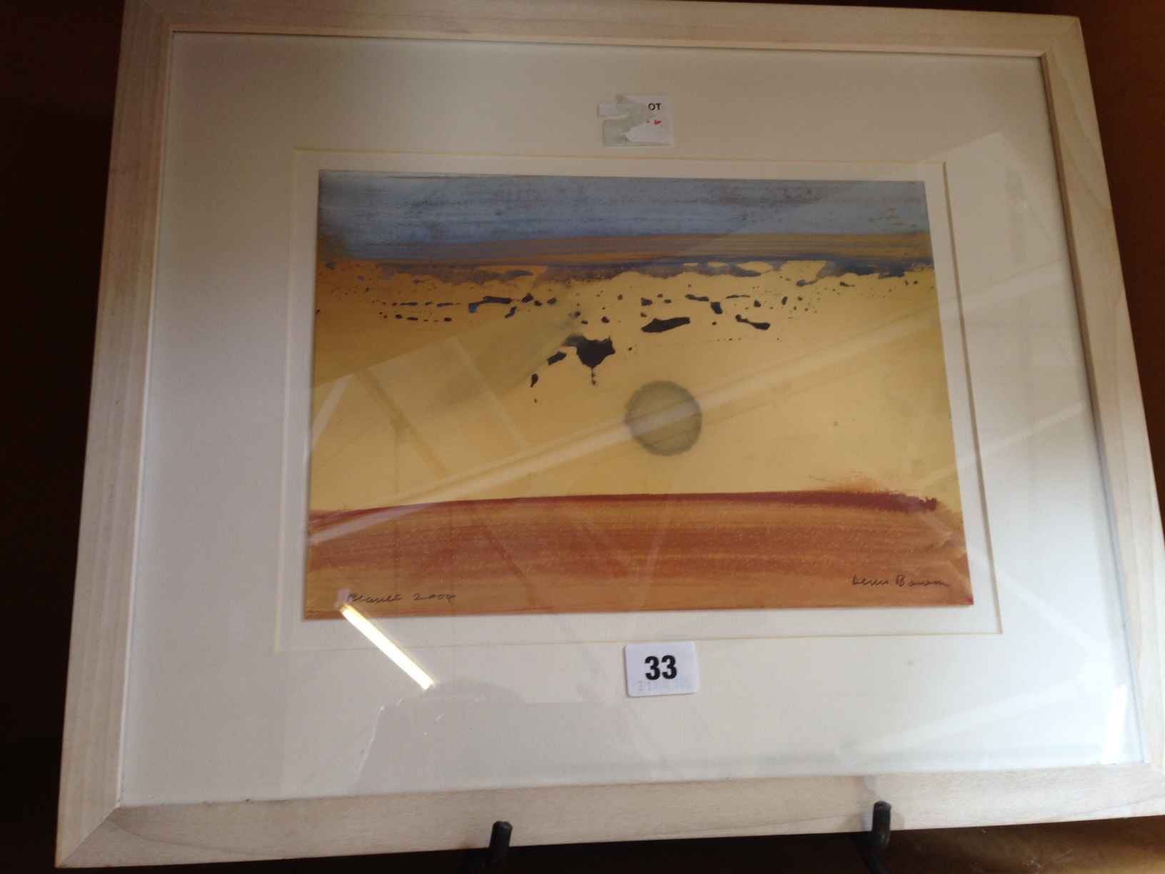 * Dennis Bowen (1921 - 2006) Planet Mixed media Signed lower right Titled and dated lower left