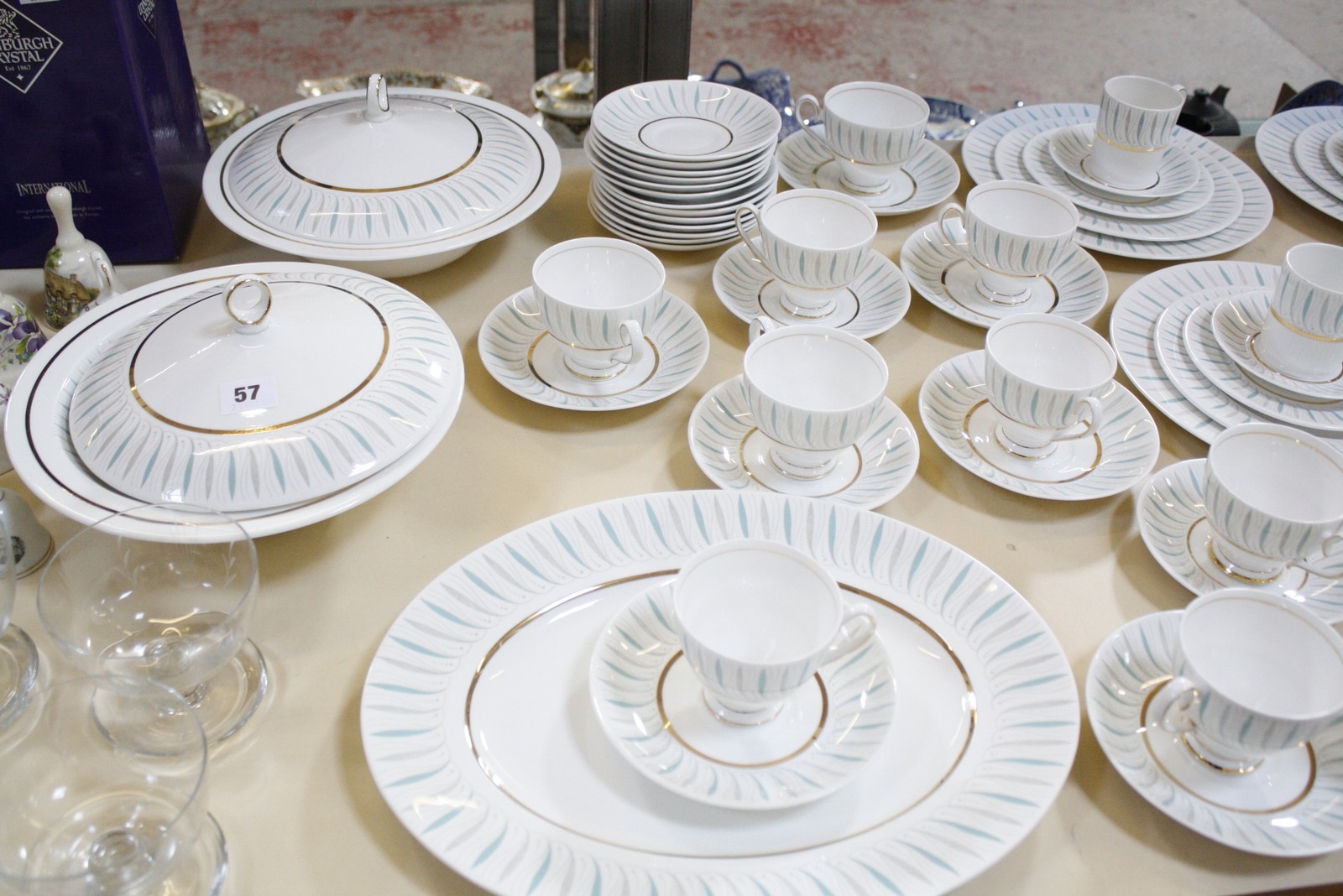 A quantity of assorted glassware and ceramics to include Queen Anne 'Clarice' part china dinner, tea - Image 3 of 3