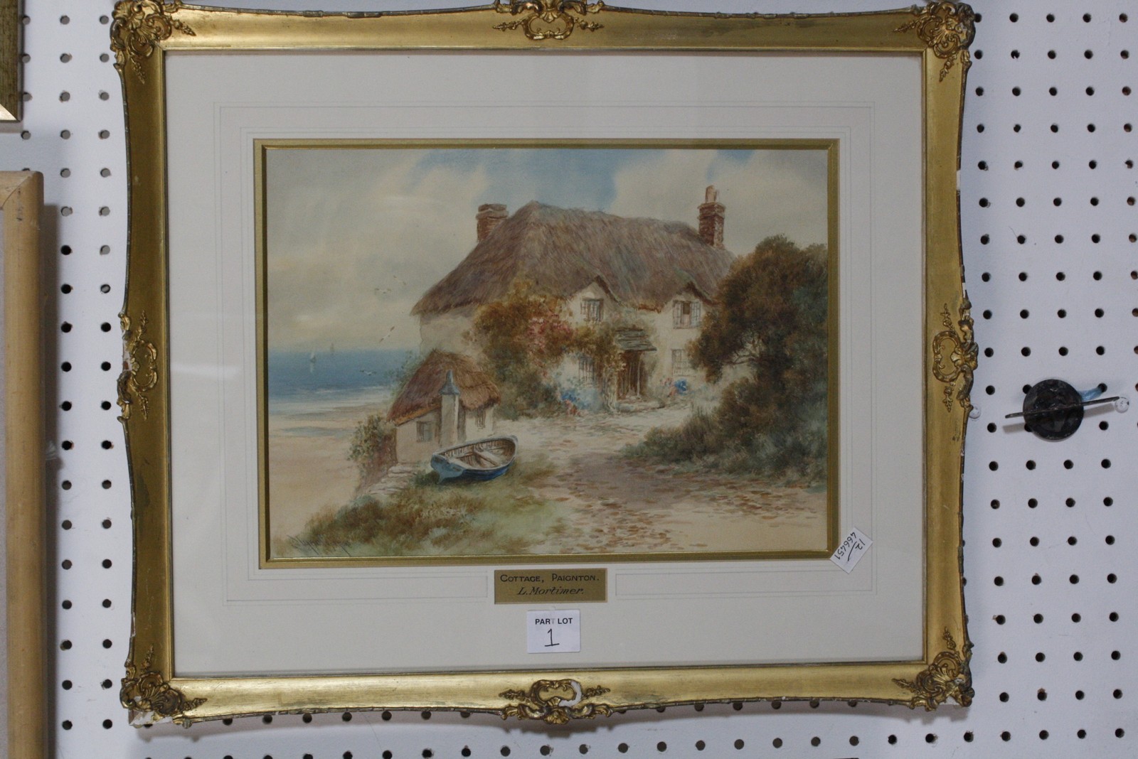 Lewis Mortimer (Fl. 1910-1930) Cottage, Paignton Watercolour Signed lower right 26cm x 36cm; A...