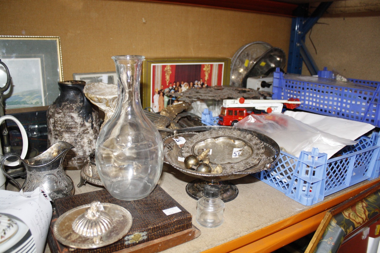 A quantity of collectable items to include plated ware, studio pottery, dolls, The Royal Family - Image 2 of 2