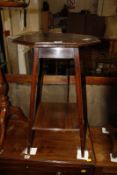 A two tier mahogany occasional table and another Georgian style tripod table Best Bid