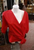 A Frank Usher red evening blouse Best Bid