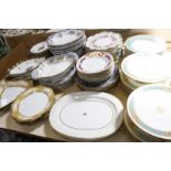 Assorted decorative plates to include Copeland and Garrett dinner plates and bowls, floral