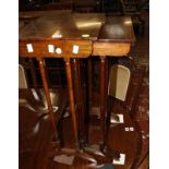 A set of Regency style rosewood tables