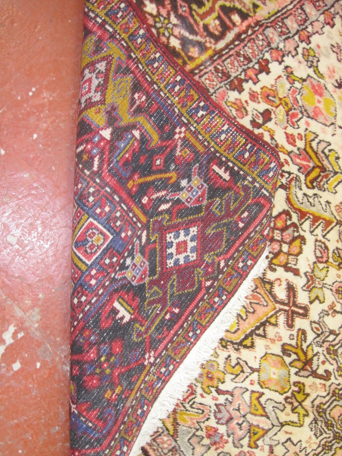 A Heriz carpet with central medallion and allover decoration approx 13 x 12 foot - Image 2 of 2