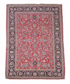 A Kashan rug, approximately 209 x 137cm  A Kashan rug,   approximately 209 x 137cm