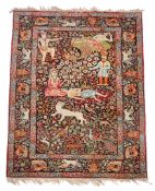 A Tabriz rug, approximately 220 x 137cm  A Tabriz rug,   approximately 220 x 137cm
