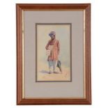 Anglo-Indian School (19th Century) - A portrait of a gentleman Watercolour over graphite, on laid