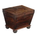 A William IV mahogany wine cooler, circa 1835  A William IV mahogany wine cooler,   circa 1835, of