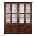 A French walnut bookcase, second half 18th century  A French walnut bookcase,   second half 18th