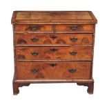 A walnut batchelors chest , circa 1740 and later  A walnut batchelors chest  , circa 1740 and later,