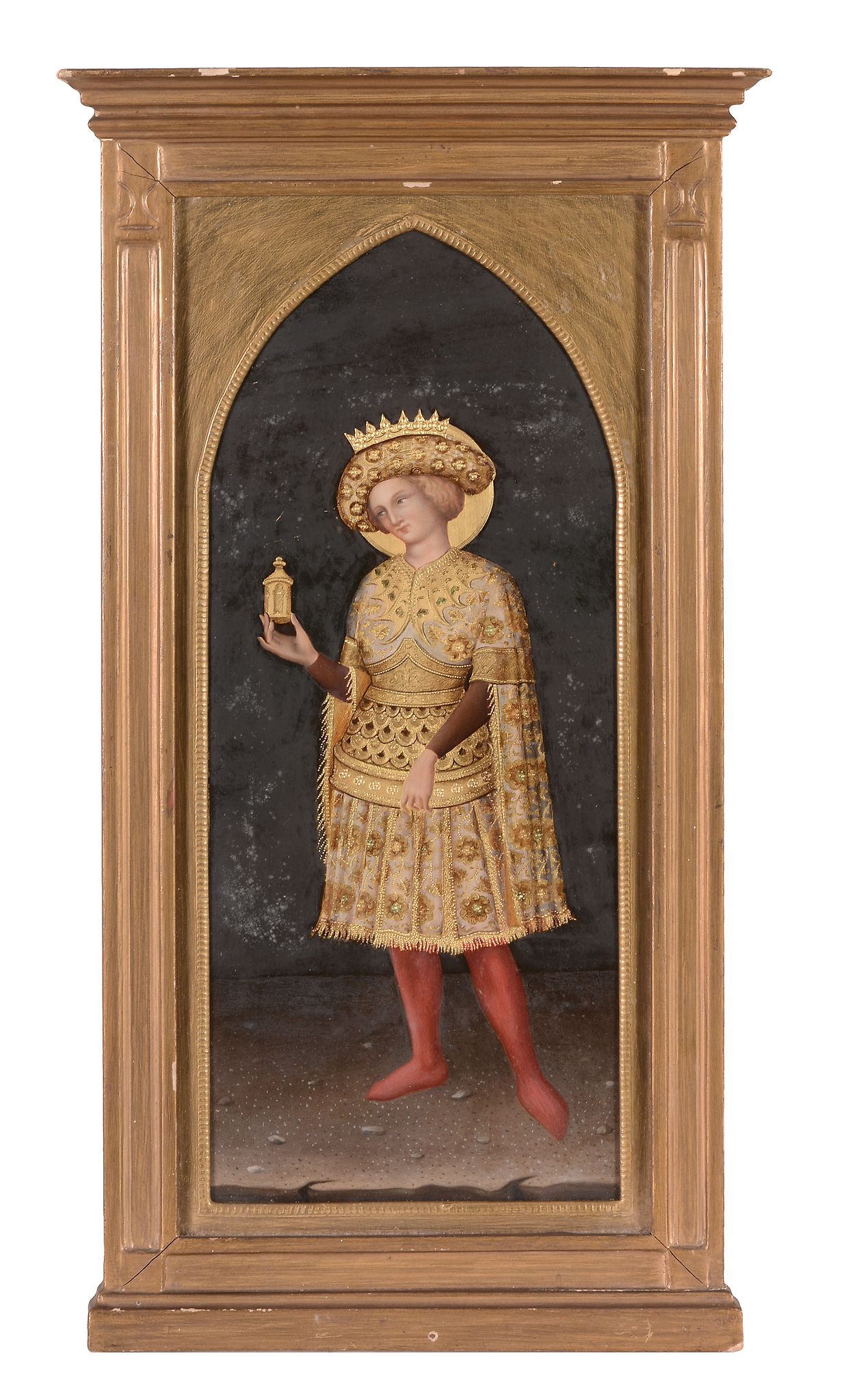 English School (19th century) - Saint Caspar, of the Biblical Magi, holding frankincense - Image 2 of 3