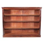 A Victorian mahogany open bookcase, circa 1860  A Victorian mahogany open bookcase,   circa 1860,