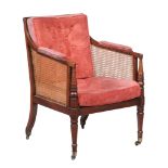 A Regency bergere library chair , circa 1815  A Regency bergere library chair  , circa 1815, the