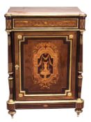 A Napoleon III gilt-metal mounted marquetry side cabinet , circa 1870  A Napoleon III gilt-metal