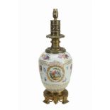 A German porcelain and gilt-metal-mounted ovoid vase , circa 1900  A German porcelain and gilt-