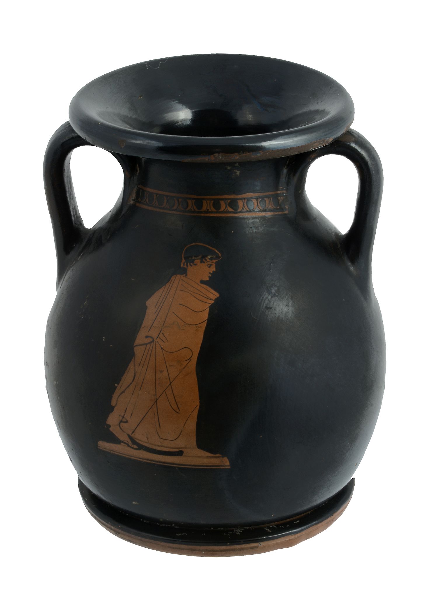 A Greek red-figure pelike , showing one side two men in conversation - Image 4 of 4