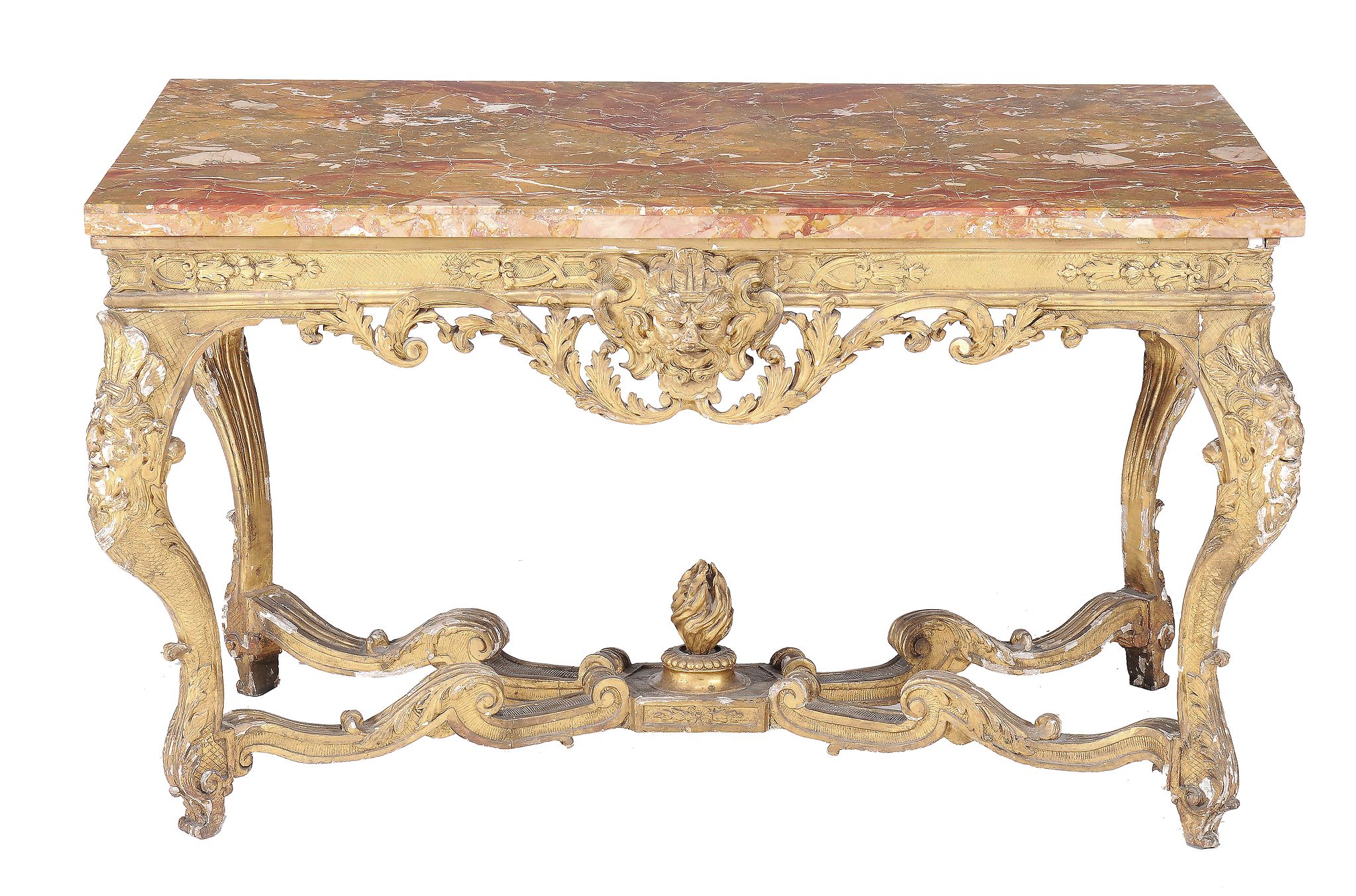 A George II carved giltwood centre table , possibly Irish , circa 1735 - Image 10 of 10