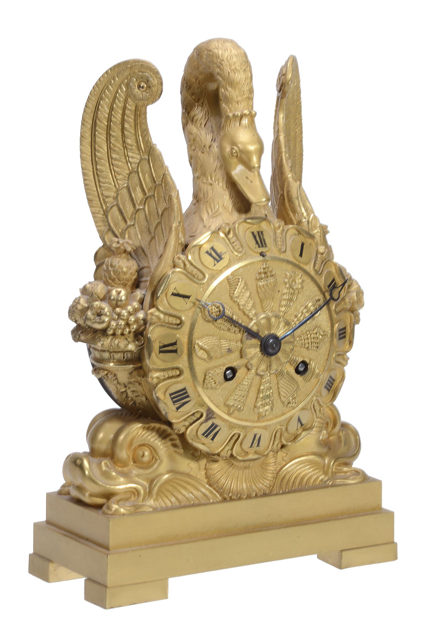 A French ormolu mantel clock Unsigned, mid 19th century The circular...