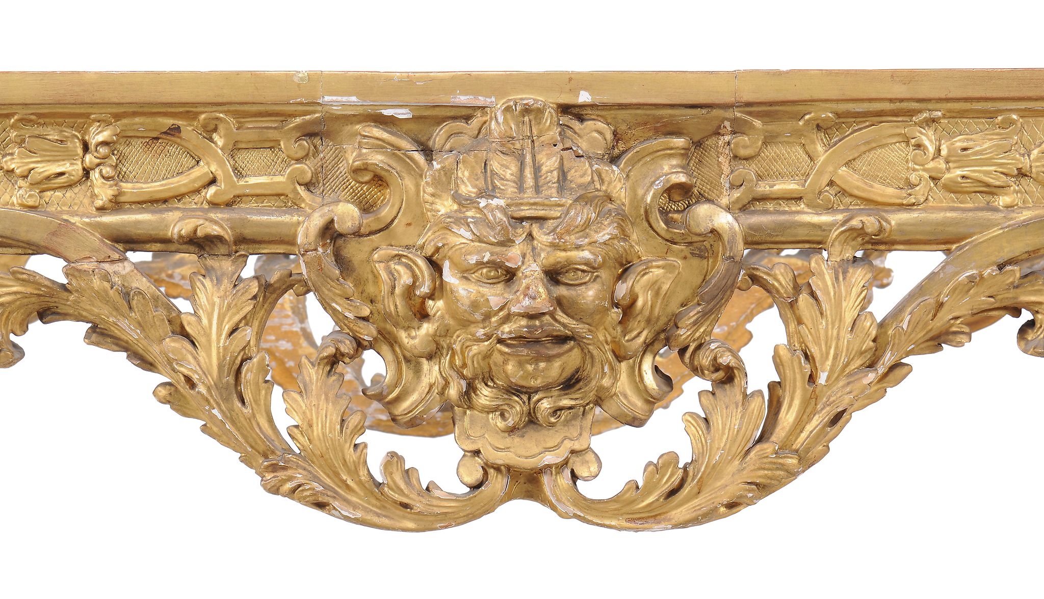 A George II carved giltwood centre table , possibly Irish , circa 1735 - Image 5 of 10