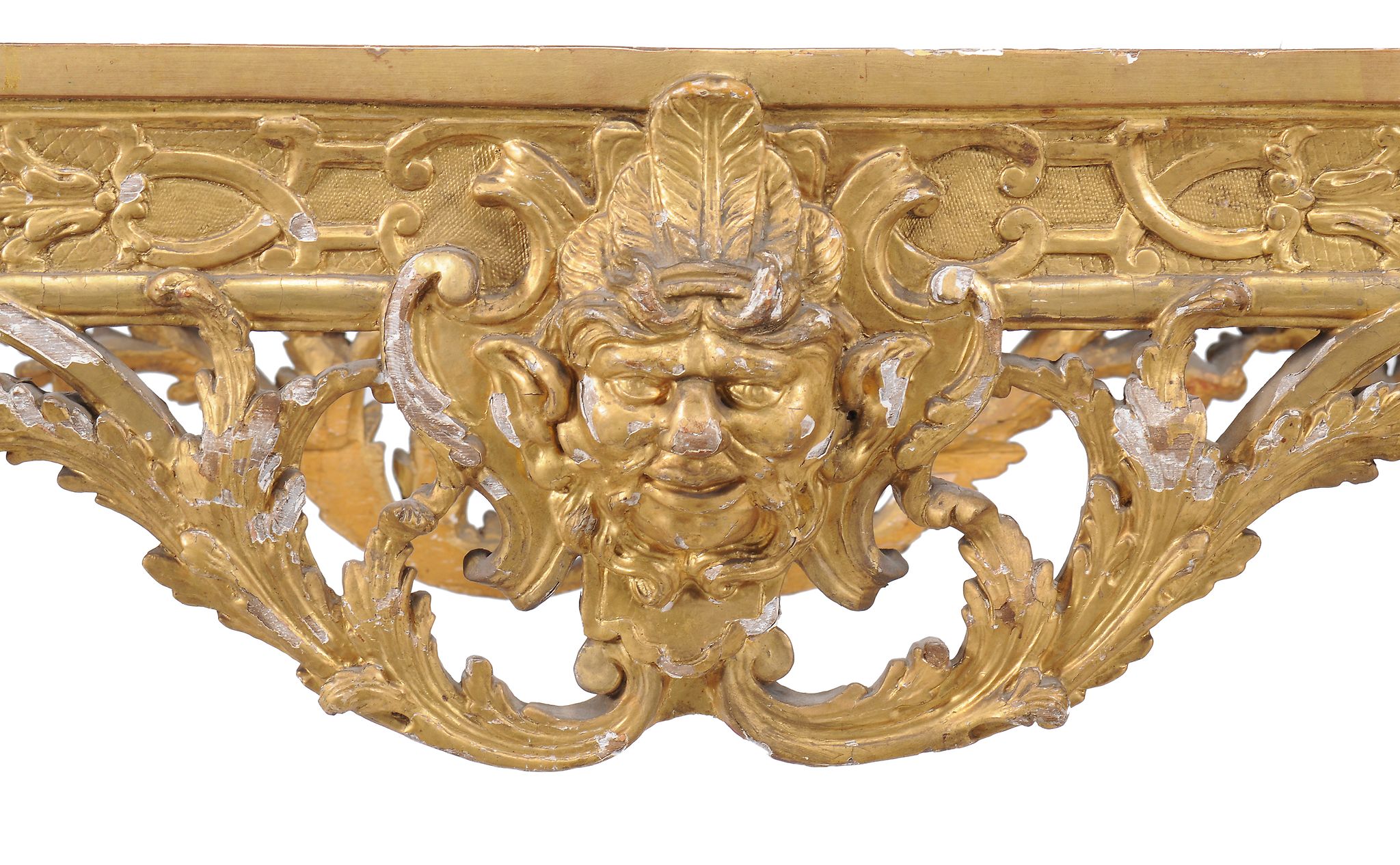 A George II carved giltwood centre table , possibly Irish , circa 1735 - Image 8 of 10