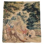 A French Aubusson verdure tapestry panel , late 17th/early 18th century