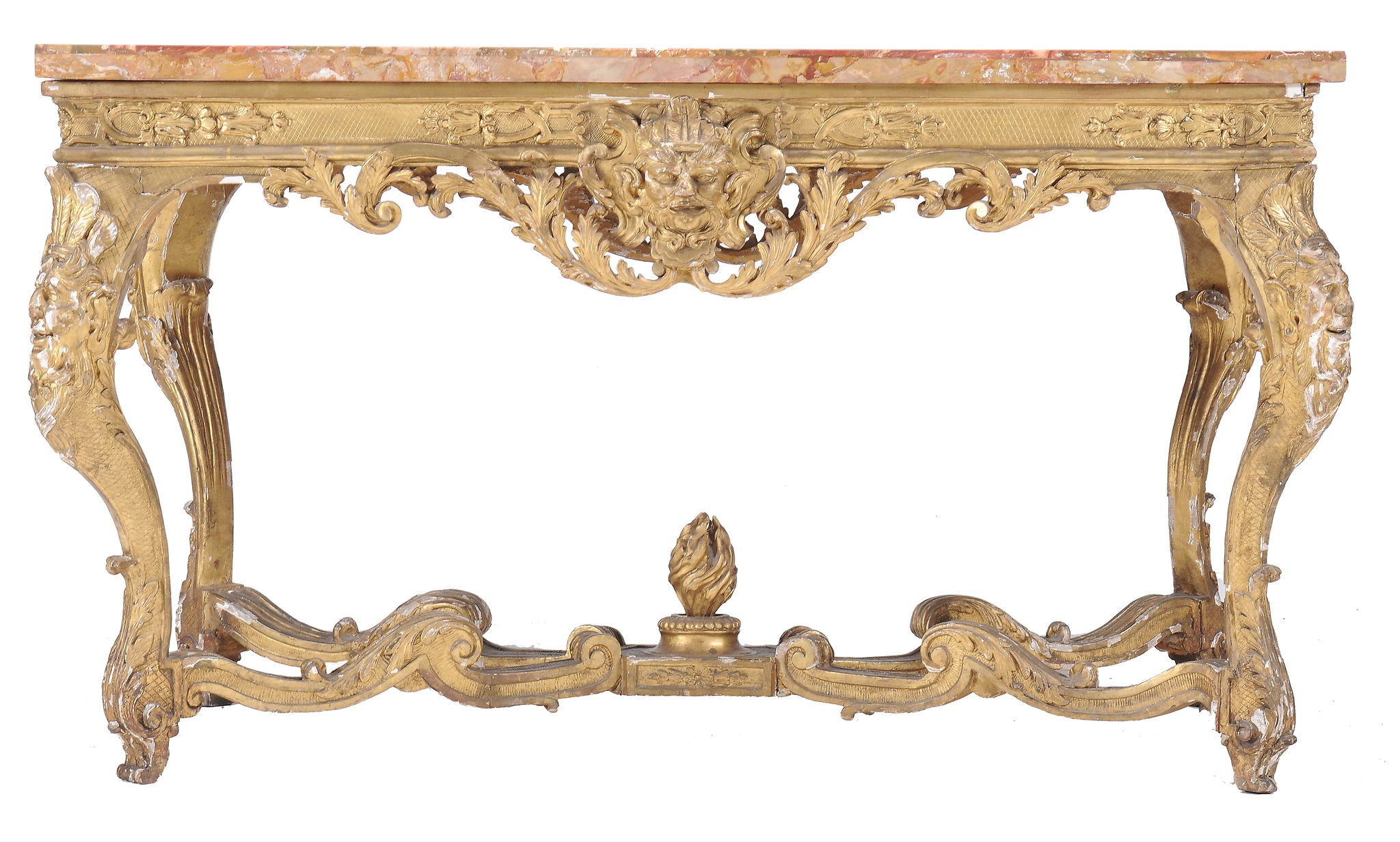 A George II carved giltwood centre table , possibly Irish , circa 1735 - Image 9 of 10