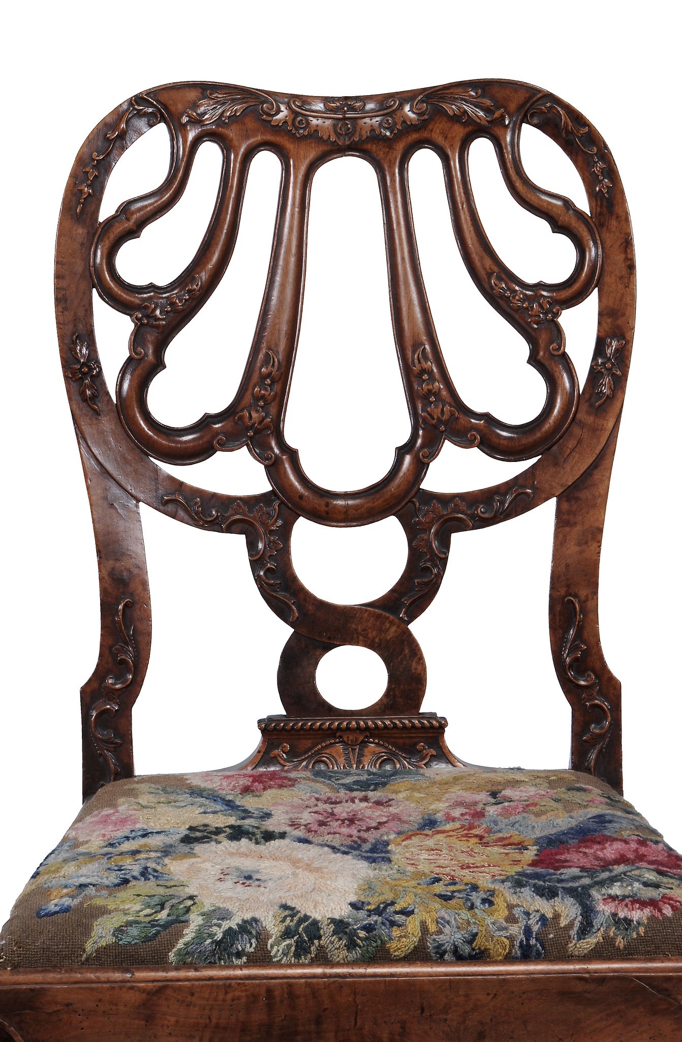 A pair of George II walnut chairs, circa 1735, attributed to Giles Grendey - Image 2 of 5