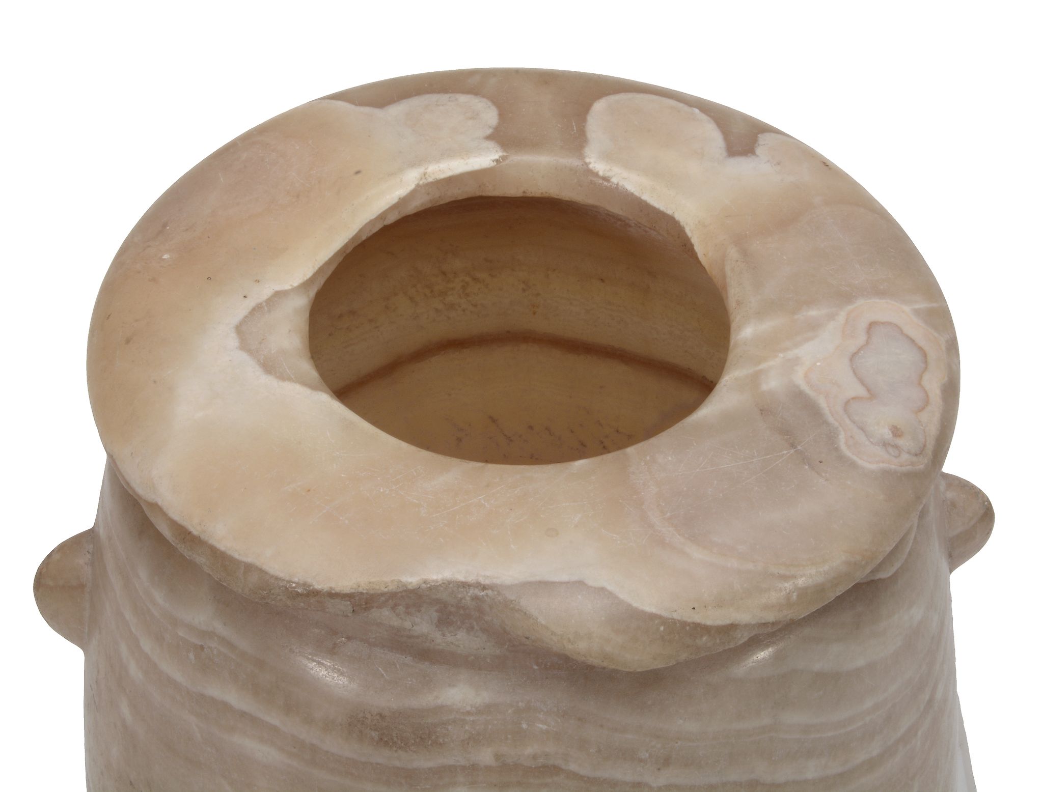 A large Egyptian alabaster jar, Third Intermediate Period - Late Period - Image 3 of 4