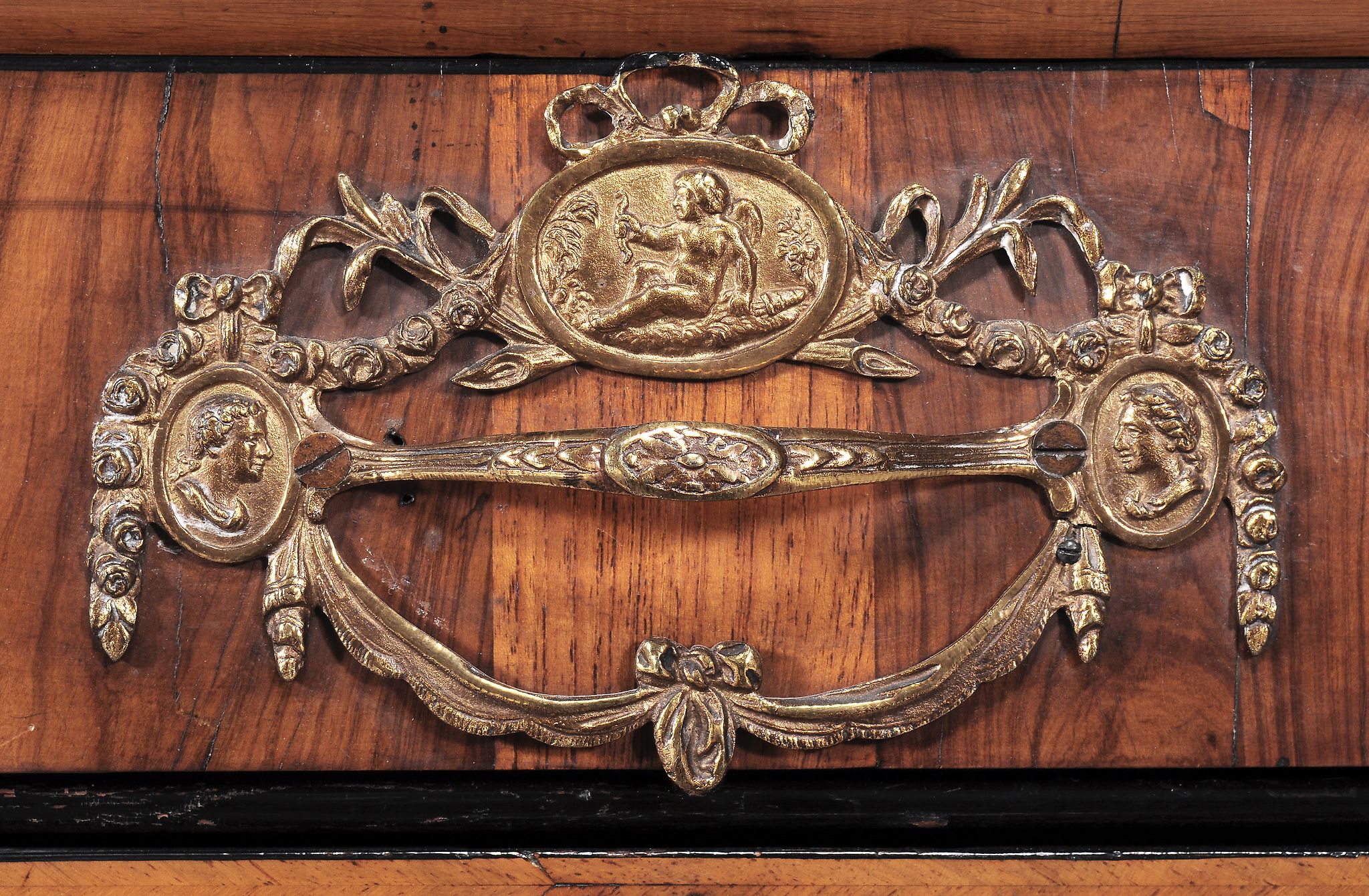 A walnut and marquetry escritoire, circa 1690 and later - Image 6 of 12