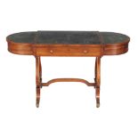 A Regency rosewood library table, circa 1815