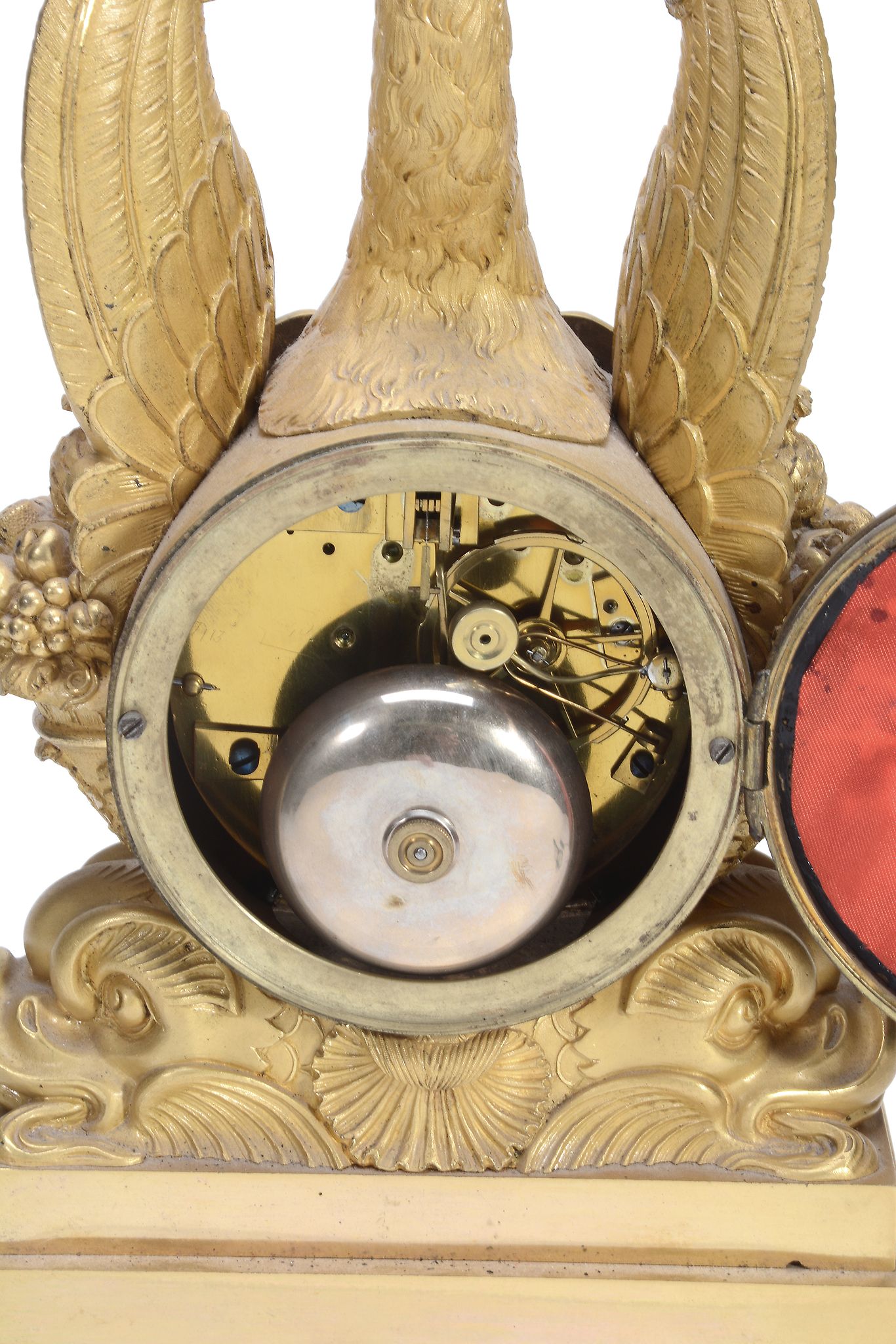 A French ormolu mantel clock Unsigned, mid 19th century The circular... - Image 2 of 4