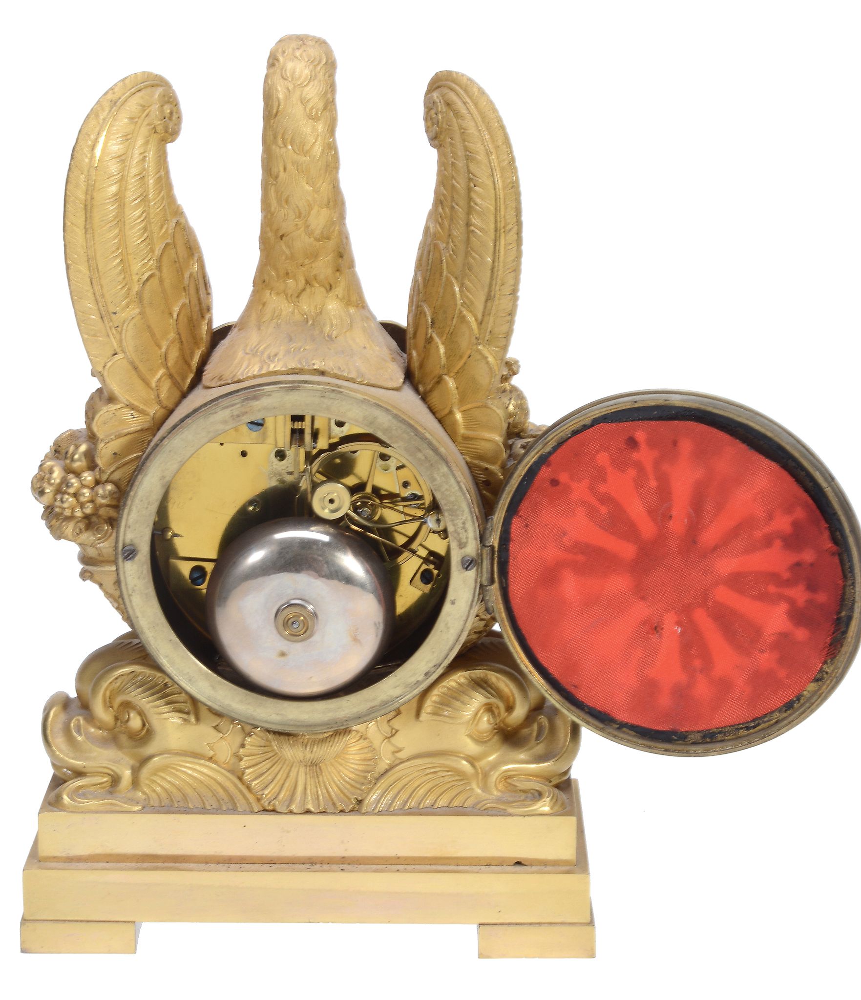 A French ormolu mantel clock Unsigned, mid 19th century The circular... - Image 3 of 4