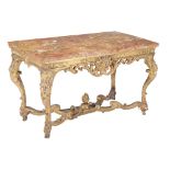 A George II carved giltwood centre table , possibly Irish , circa 1735