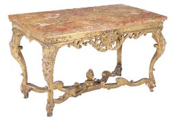 A George II carved giltwood centre table , possibly Irish , circa 1735