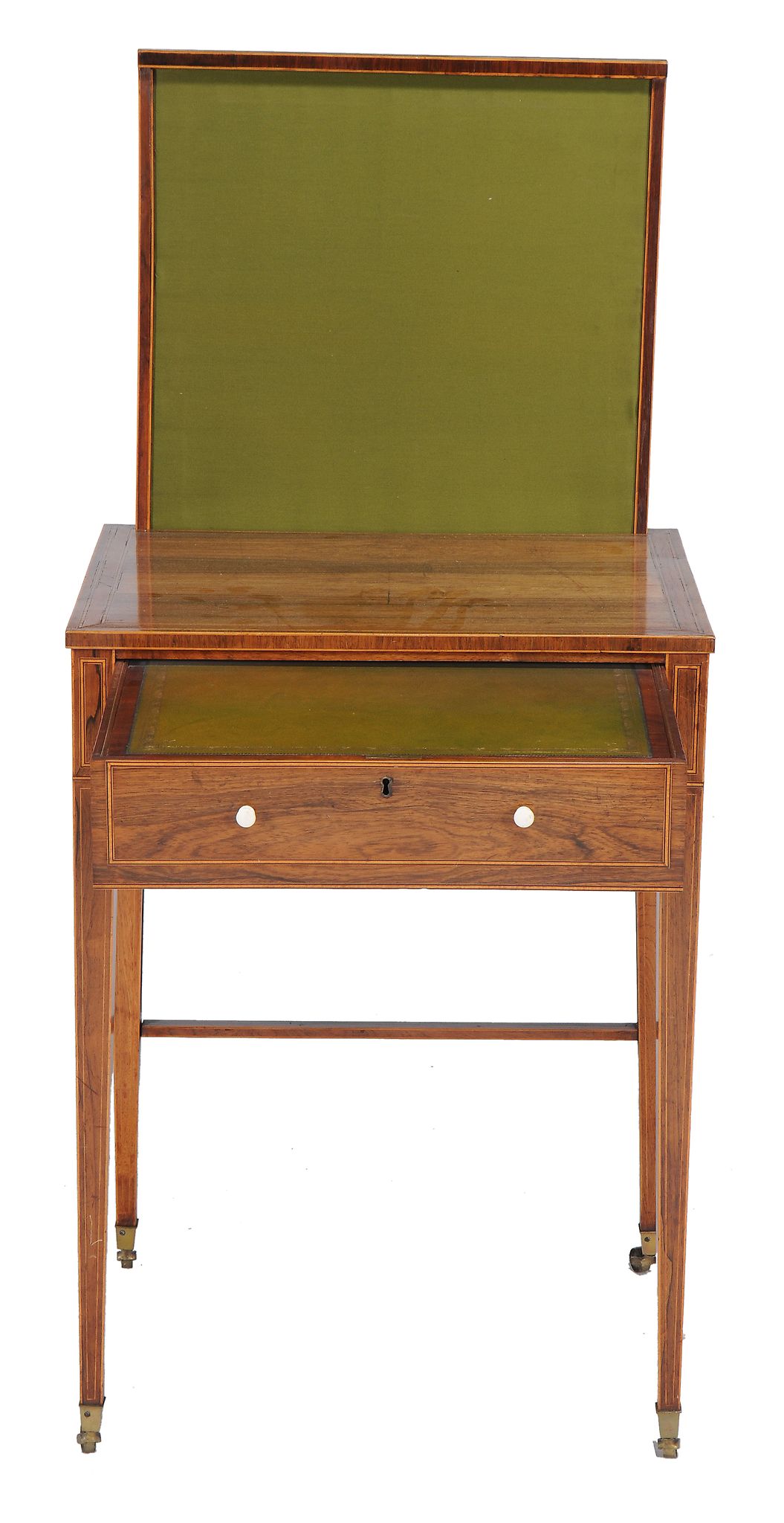 A Regency rosewood ladies writing table, circa 1810