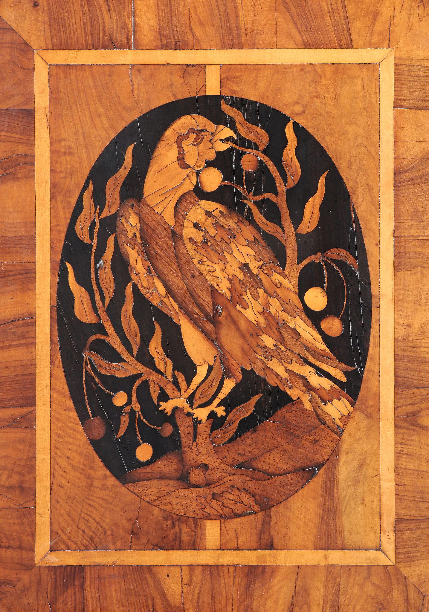 A walnut and marquetry escritoire, circa 1690 and later - Image 3 of 12