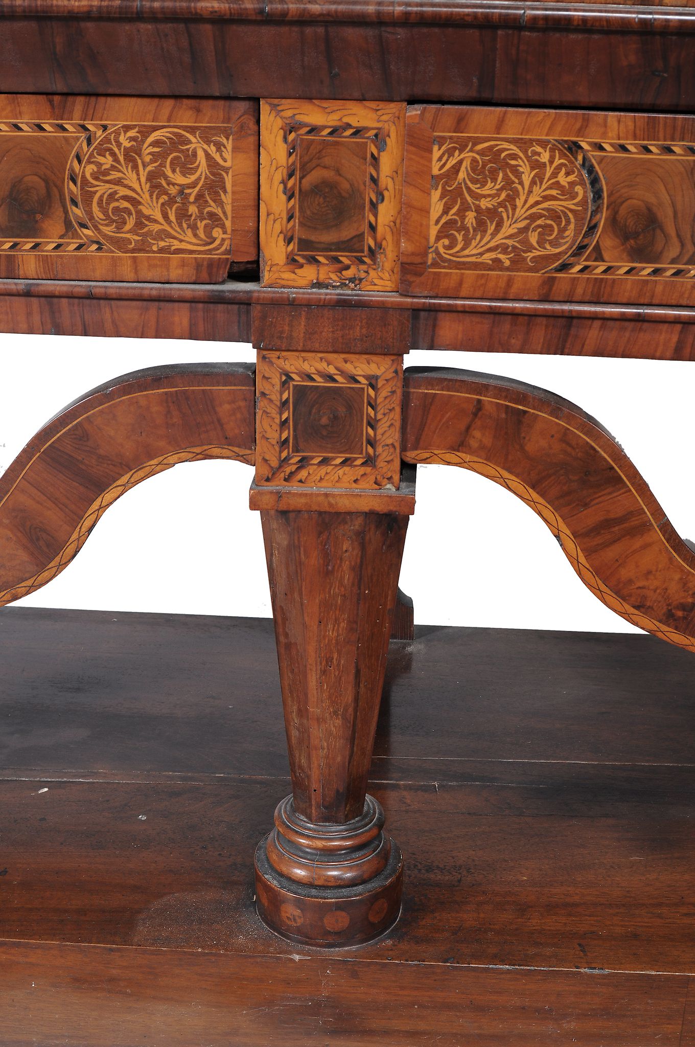 A Dutch walnut and seaweed marquetry press cupboard, circa 1750 - Image 2 of 7