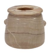 A large Egyptian alabaster jar, Third Intermediate Period - Late Period