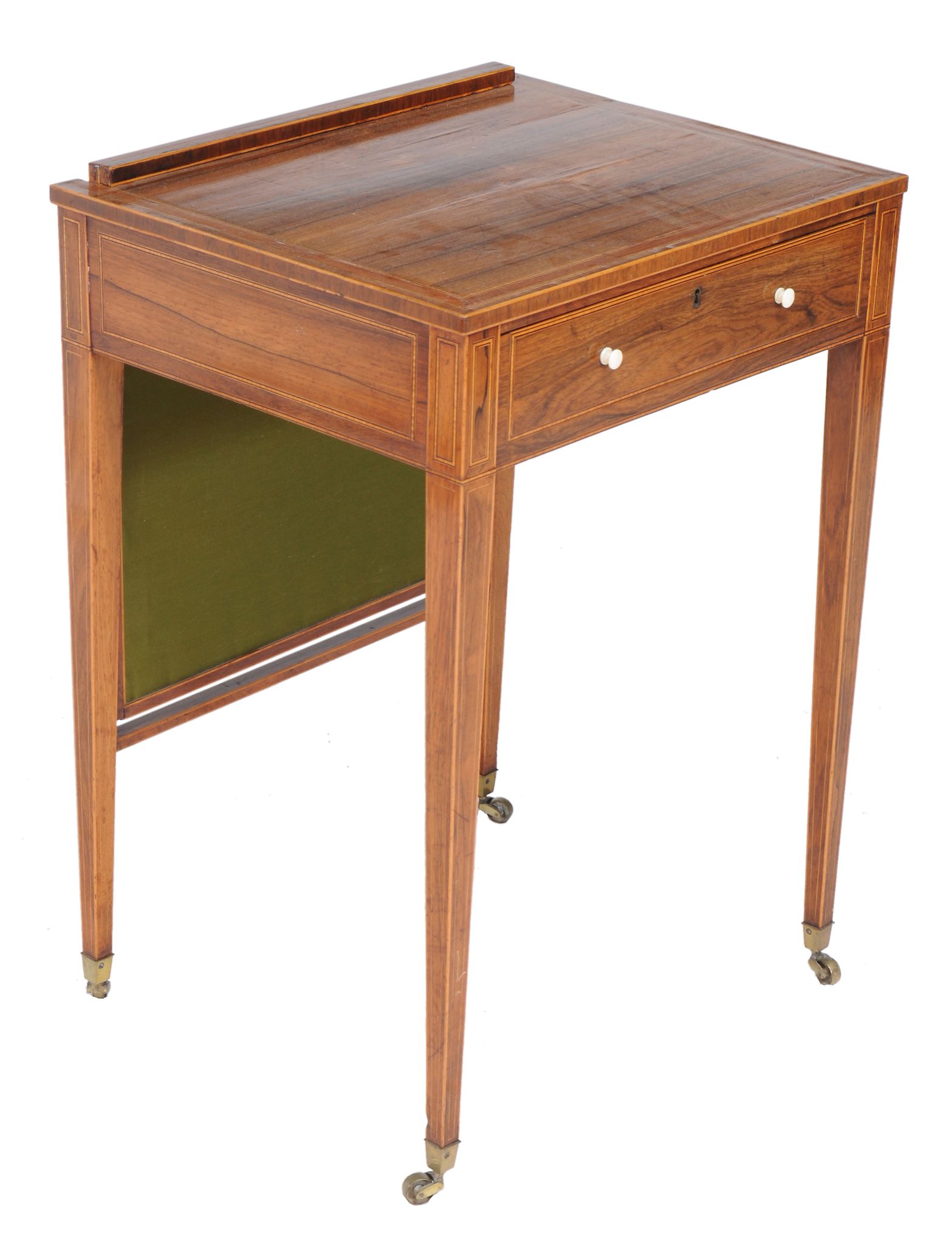 A Regency rosewood ladies writing table, circa 1810 - Image 3 of 3