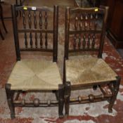 A set of six 19th Century and later spindle back chairs Best Bid
